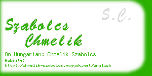 szabolcs chmelik business card